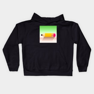 Pixel pencil Kids Hoodie